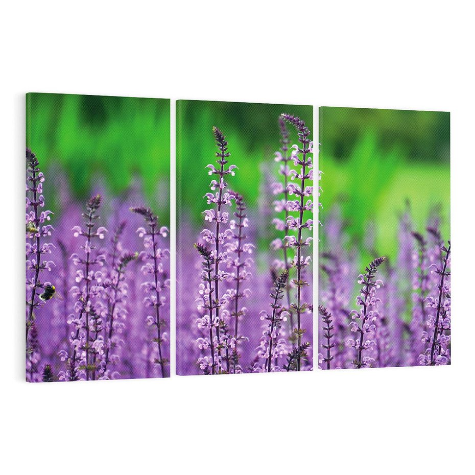 Obraz na płótnie 120x80 - Lawendowy urok - lawenda, kwiaty