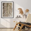 Plakat bez ramy 30x40 - Boho Urok Palmy: Zbliżenie Natury - sucha palma, zbliżenie