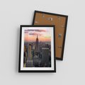 Plakat w ramie 30x40 - Nowojorskie Wieżowce - Nowy York, wieżowce - rama czarna