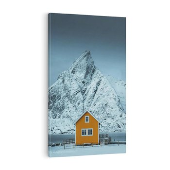 Obraz na płótnie 80x120 - Urok Norweskich Domków - Skandynawia, Norwegia