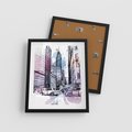 Plakat w ramie 40x50 - Miasto ożywione pulsującym życiem - szkocja, miasto - rama czarna