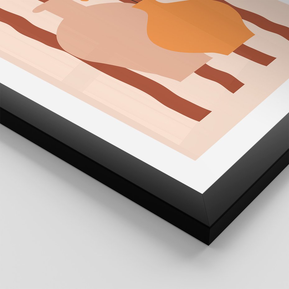 Zestaw obrazy w ramie 40x50 galeria - Plakaty, motyw, boho - rama czarna