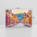 Obraz na płótnie 120x80 - W stronę marzycielskich horyzontów - włoska uliczka, wieczór