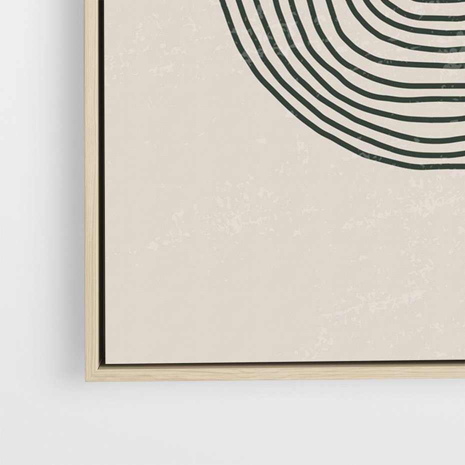 Obraz w ramie 50x70 - Odbicia Wyobraźni - nowoczesna sztuka, minimalizm - rama drewno