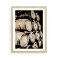 Plakat w ramie 50x70 - Tradycyjne Beczki - beczki, rustykalna fotografia - rama drewno