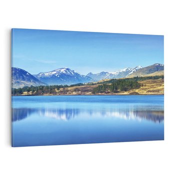 Obraz na płótnie 120x80 - Siła i Spokój Przyrody - góry, jezioro