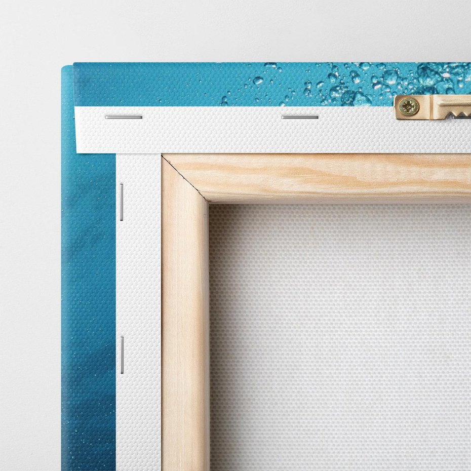 Obraz na płótnie 50x50 - Gra Bąbelków - woda, bąbelki