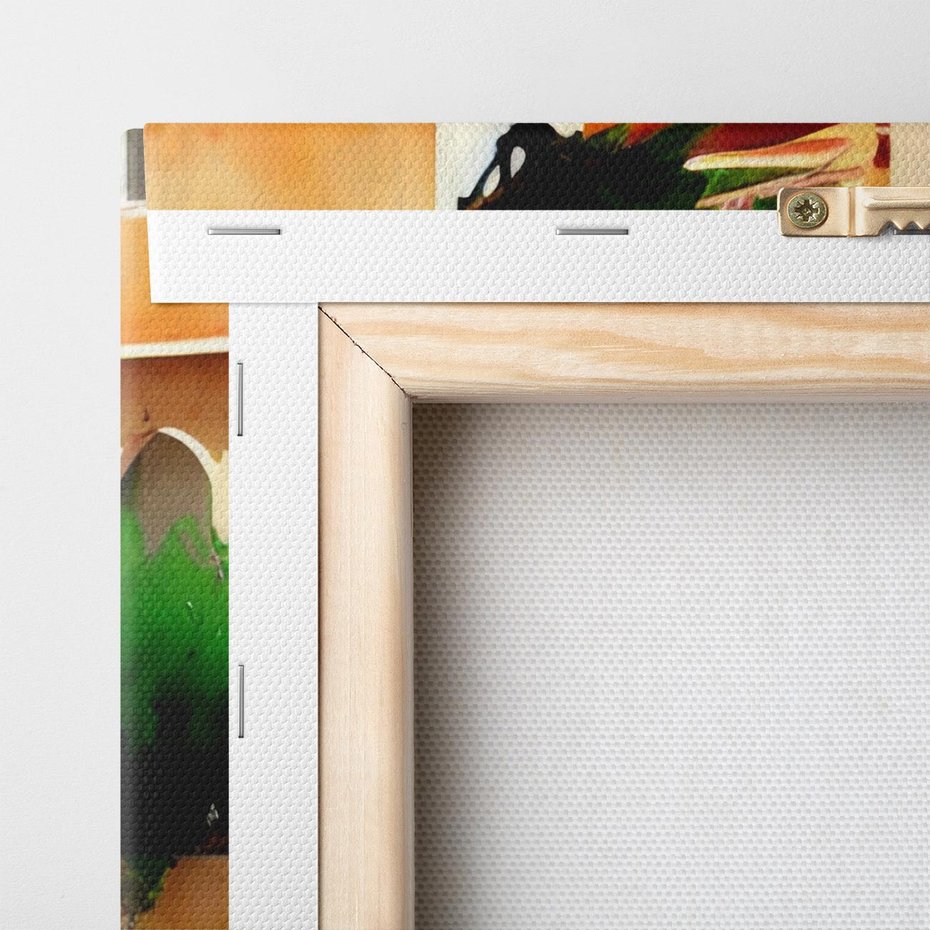 Obraz na płótnie 70x100 - Zamieszkajmy Tu - akwarela, śródziemnomorski klimat