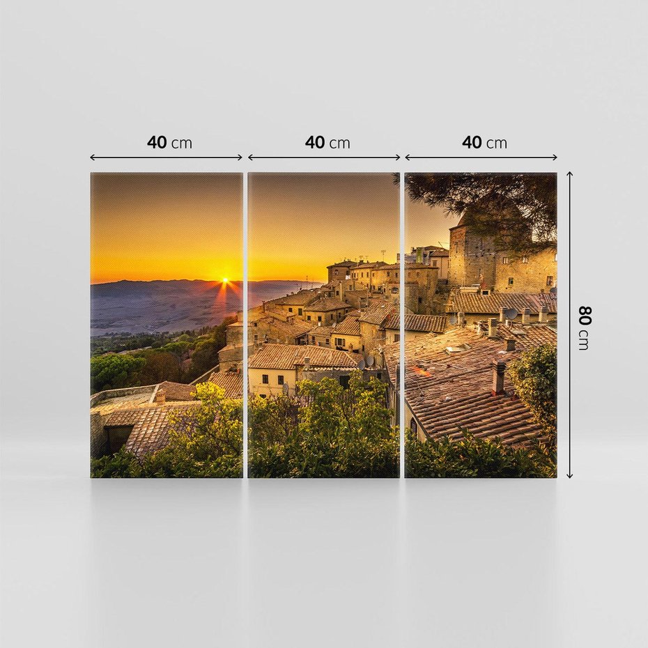 Obraz na płótnie 120x80 - Urok włoskiej przyrody - toscania, Włochy