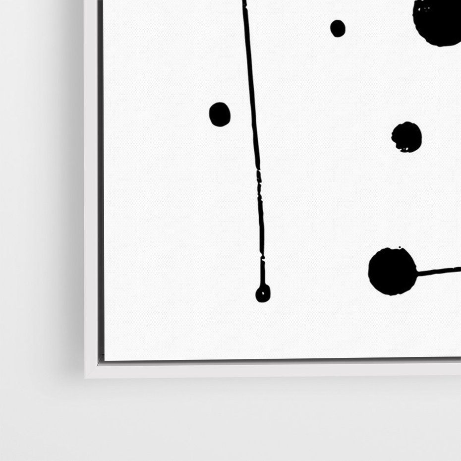 Obraz w ramie 80x120 - Złudne Odbicia - abstrakcja, minimalizm - rama biała