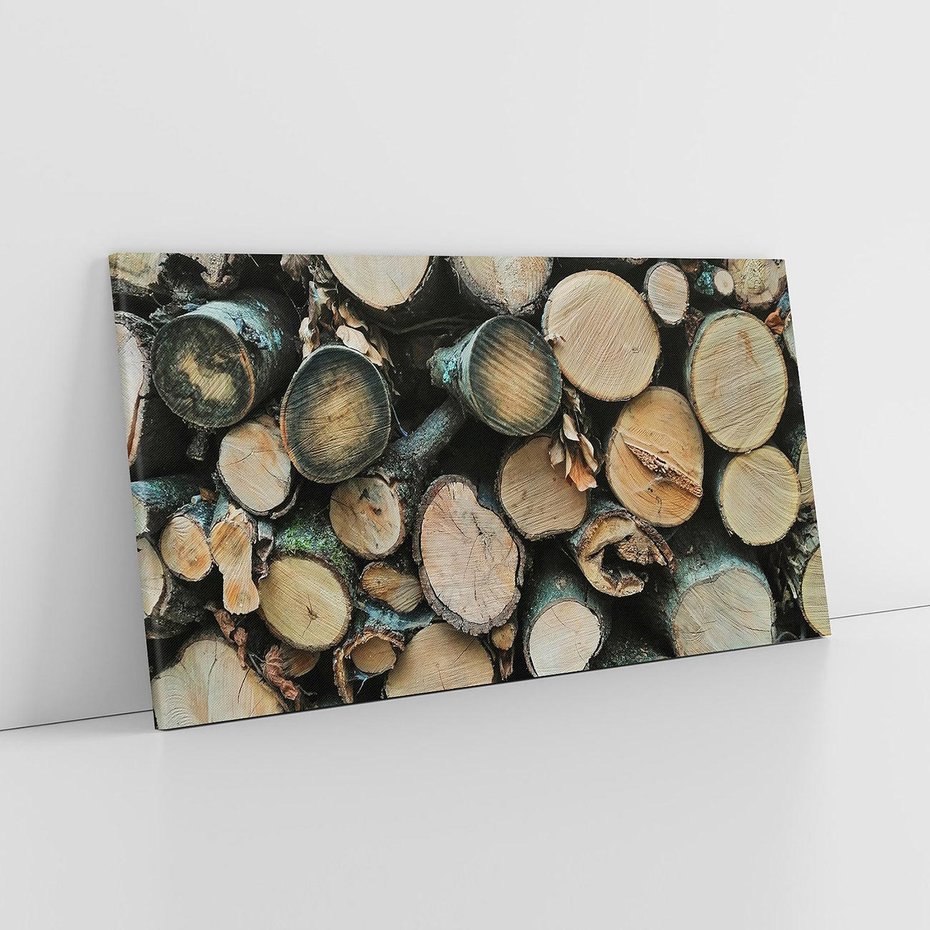 Obraz na płótnie 100x50 - Bliskość Natury - drewno, las