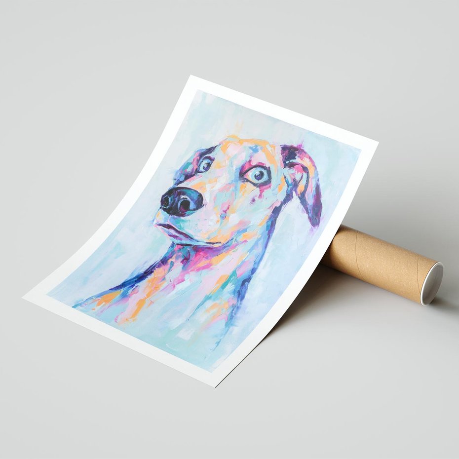 Plakat bez ramy 40x50 - Cześć! Jak się Masz? - obraz olejny, zabawna sztuka