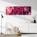 Obraz na płótnie 120x40 - Róże - piękno kwiatów - róże, kwiaty