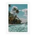 Plakat bez ramy 40x50 - Rajskie Wakacje - plaża, palmy