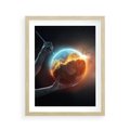 Plakat w ramie 40x50 - Nieznane przestrzenie - planeta, kosmos - rama drewno