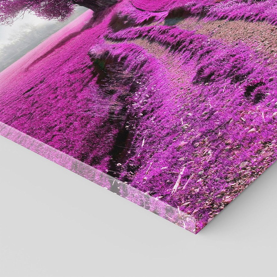 Obraz na płótnie 80x120 - Fioletowa abstrakcja w ruchu - abstrakcja, fiolet