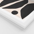 Plakat w ramie 30x40 - Surowa Abstrakcja - abstrakcyjny nowoczesny obraz, surowość - rama biała