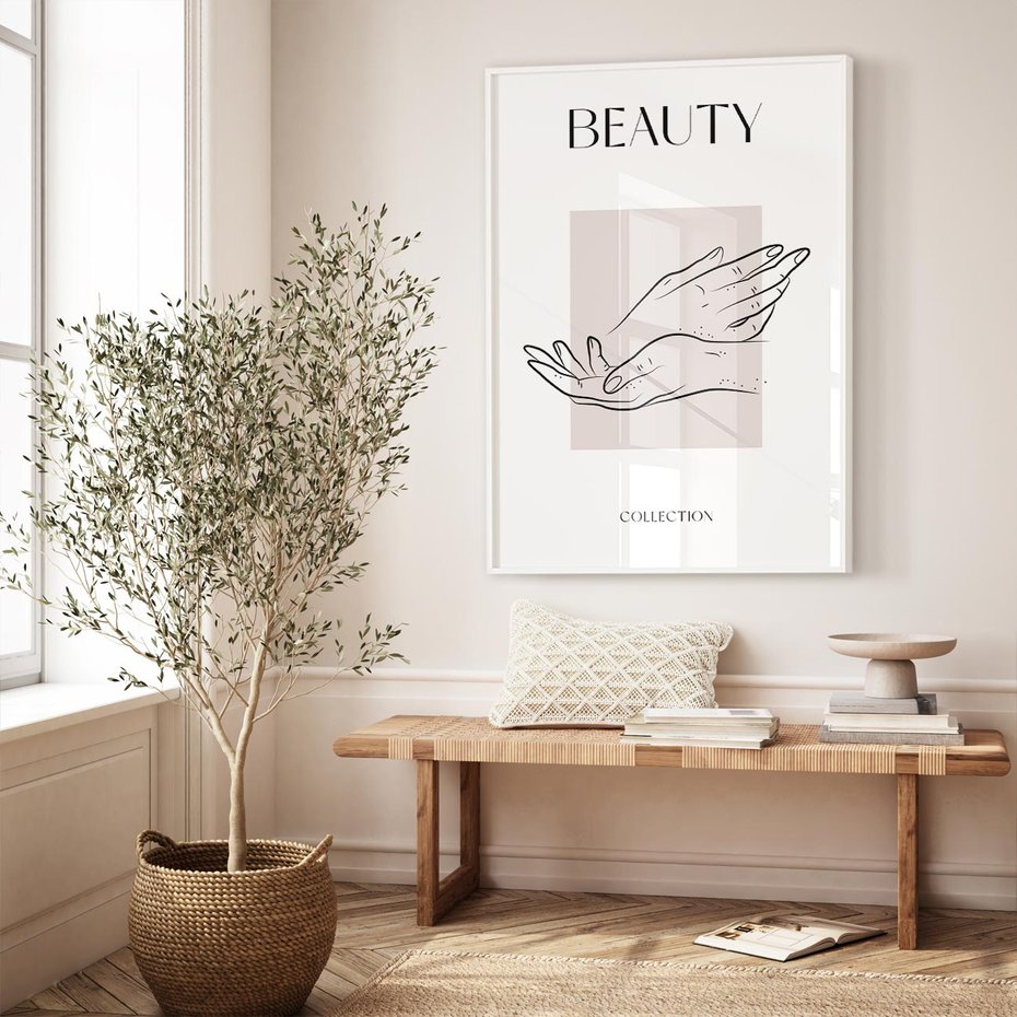 Plakat bez ramy 40x50 - Wibracje Nieprzewidywalnych Form - bogo plakat, dłonie