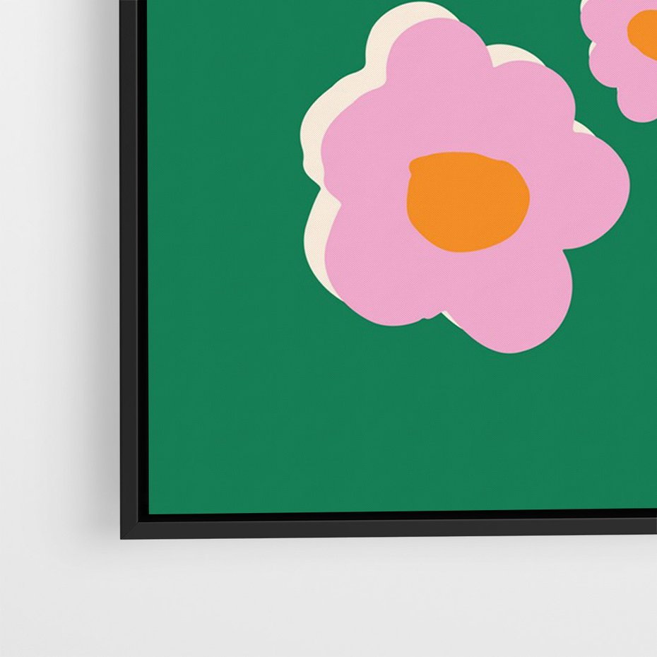 Obraz w ramie 70x100 - Przenikające Refleksje - abstrakcyjny plakat, boho styl - rama czarna