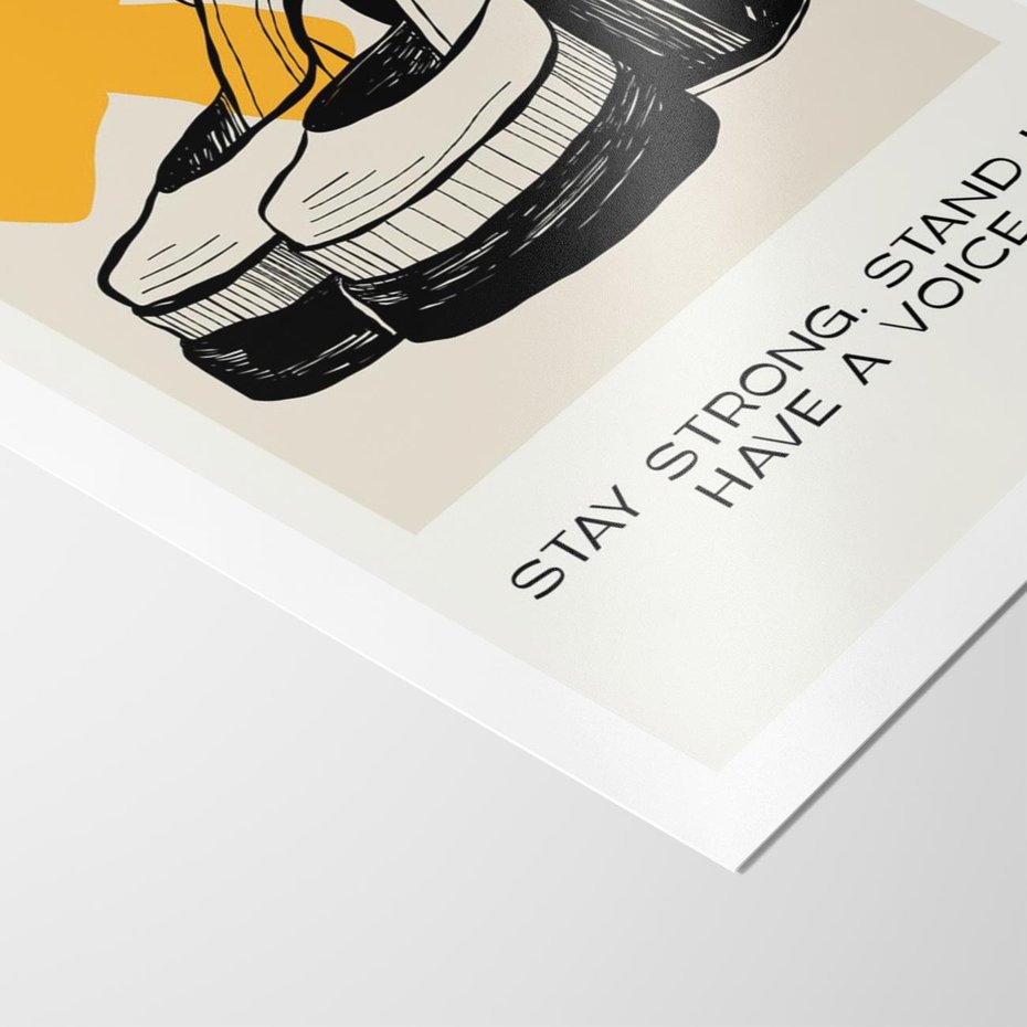 Plakat bez ramy 21x30 - Kobiece Obcasy - plakat, minimalizm