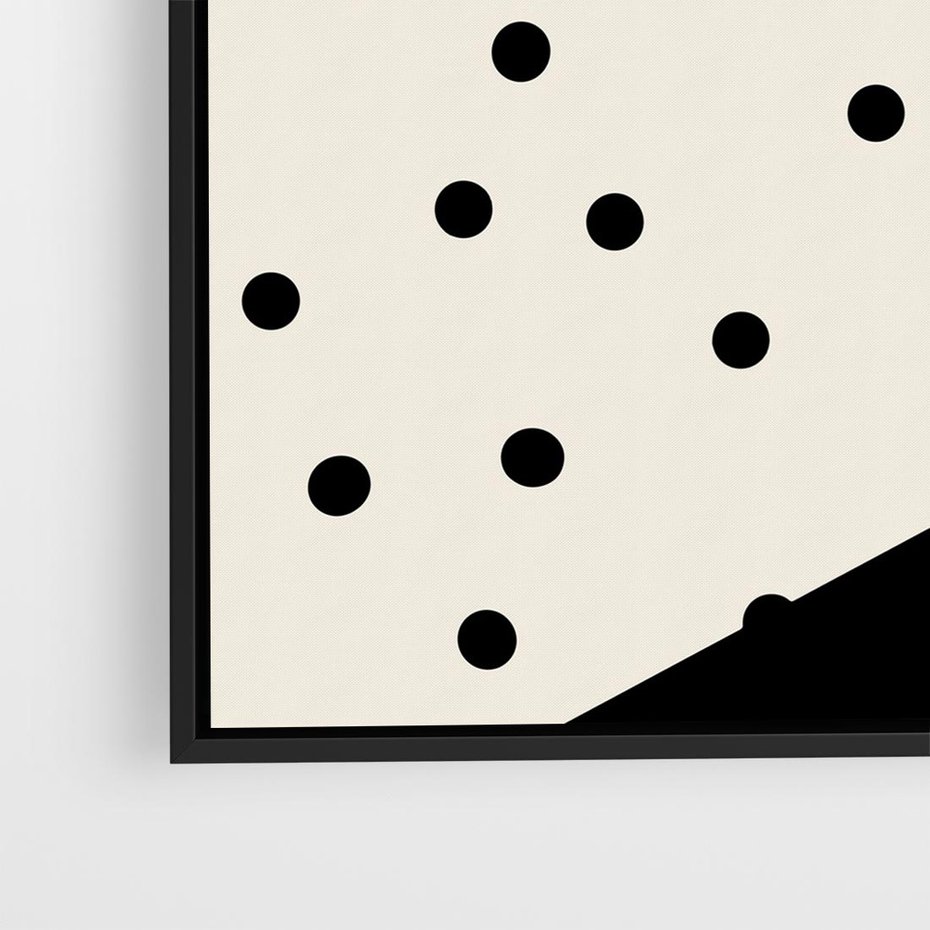 Obraz w ramie 50x50 - Wesołe Geometryczne Kształty - geometryczne kształty, abstrakcja - rama czarna