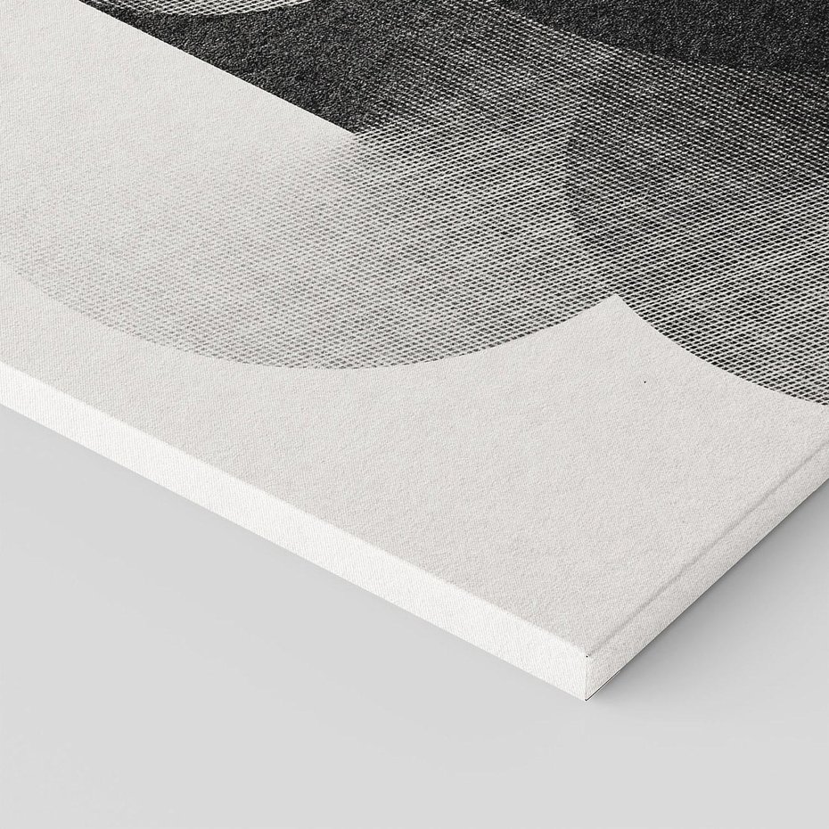 Obraz na płótnie 70x50 - Taniec Szarych Okręgów - graficzne, geometryczne kształty