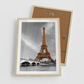 Plakat w ramie 50x70 - Echa Wieży Eiffla - wieża, Eiffla - rama drewno