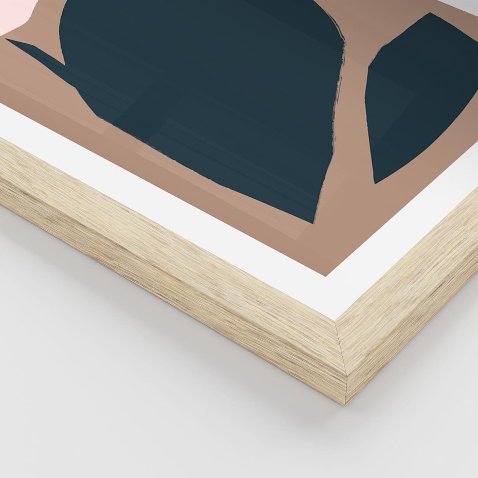 Plakat w ramie 30x40 - Rozkwitająca Wolność Boho - abstrakcyjny obraz, plakat - rama drewno