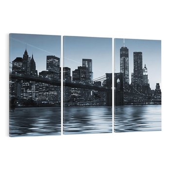 Obraz na płótnie 120x80 - Ikona Manhattanu: Most w Nowym Jorku - most, Nowy Jork