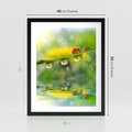 Plakat w ramie 40x50 - Deszczowa Biedronka - biedronka, deszcz - rama czarna