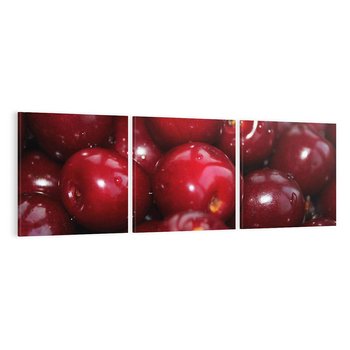 Obraz na płótnie 150x50 - Wiśnie Owocowa Rozkosz - wiśnie, owoce