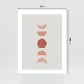 Plakat bez ramy 30x40 - Mistyka Boho - boho plakat, beże brązy