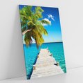 Obraz na płótnie 70x100 - Hawajskie Palmy - palma, morze