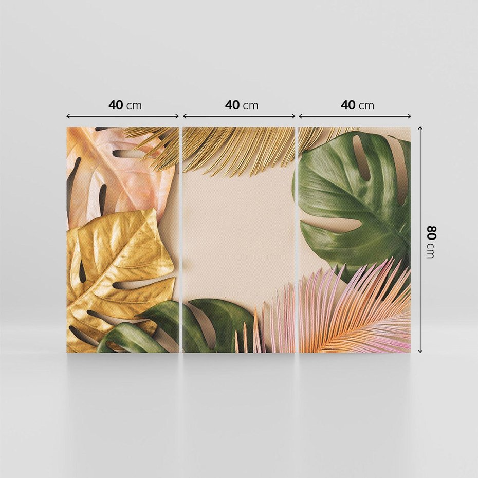 Obraz na płótnie 120x80 - Monstera Liście Kwiat - monstera, liście
