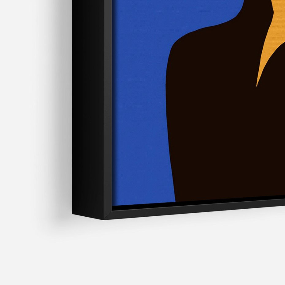 Obraz w ramie 70x100 - Energetyczne Zestawienie - sztuka nowoczesna, plakat - rama czarna