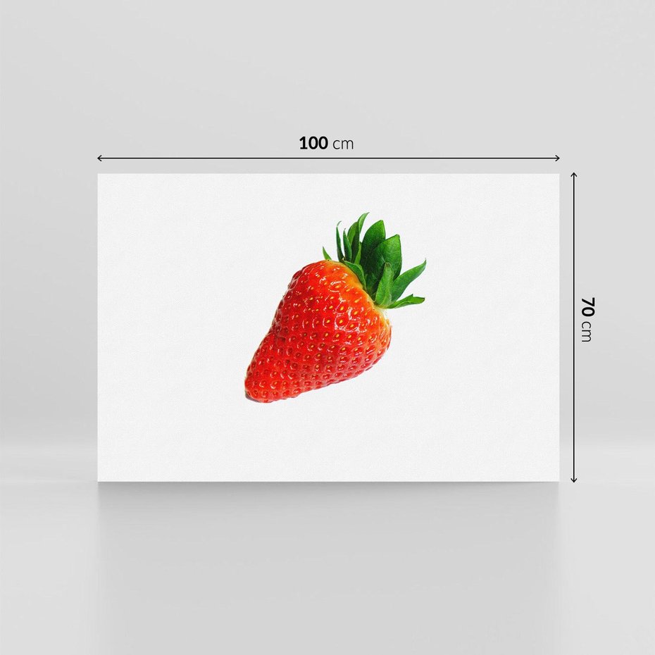 Obraz na płótnie 100x70 - Truskawka - Owocowa Rozkosz - truskawka, owoc