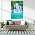 Obraz na płótnie 80x120 - Tajlandia: wodospad w zielonym lesie - Tajlandia, wodospad