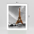 Plakat bez ramy 40x50 - Echa Wieży Eiffla - wieża, Eiffla