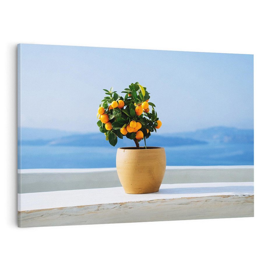 Obraz na płótnie 70x50 - Uroki Santorini - Santorini, Grecja