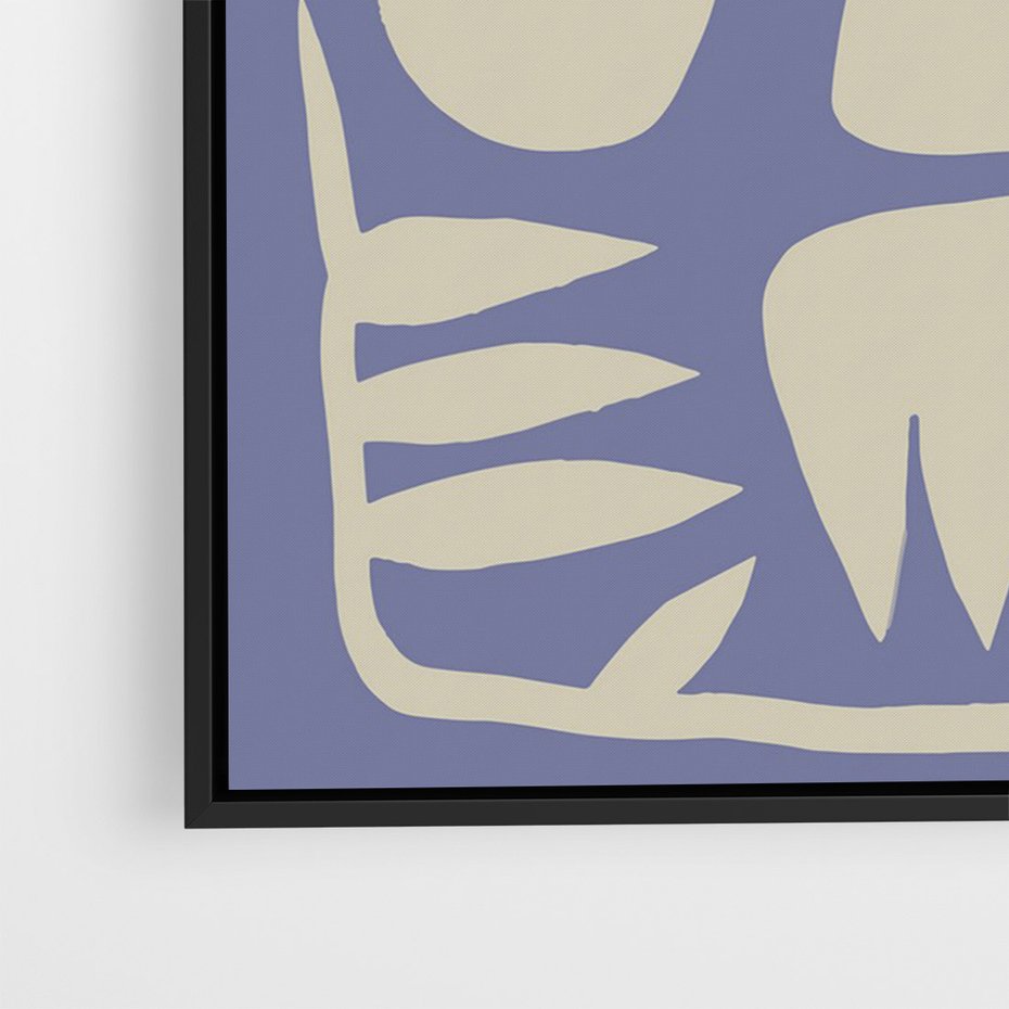 Obraz w ramie 70x100 - Widok Abstrakcyjny - skandynawski styl, plakat - rama czarna