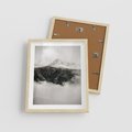 Plakat w ramie 40x50 - Zimowa Wielkość - górski krajobraz, zima w górach - rama drewno