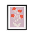Plakat w ramie 30x40 - Migotliwe Widzenie Kwiatów - nowoczesny plakat, roślinne motywy - rama czarna