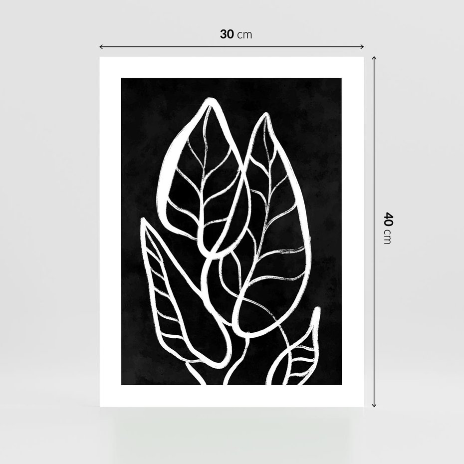 Plakat bez ramy 30x40 - Lustrzane Odbicie - mroczna sztuka, minimalizm