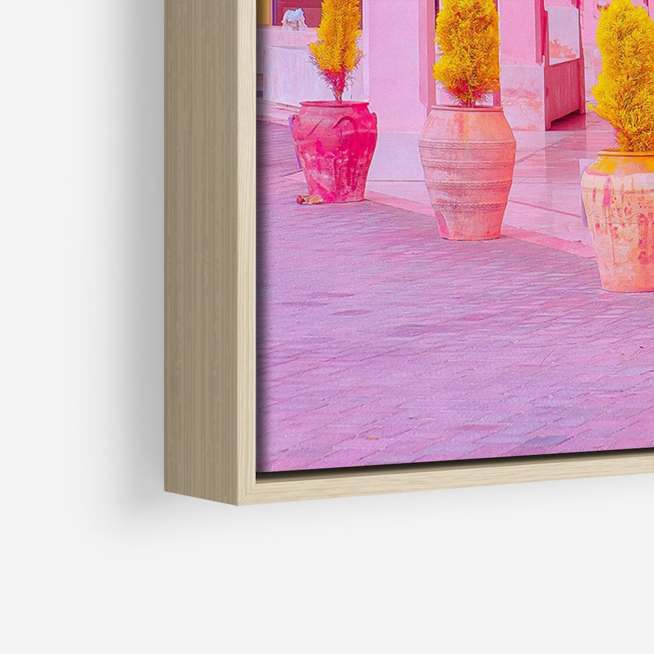 Obraz w ramie 50x70 - Marokańskie pastele - marokański, pastele - rama drewno