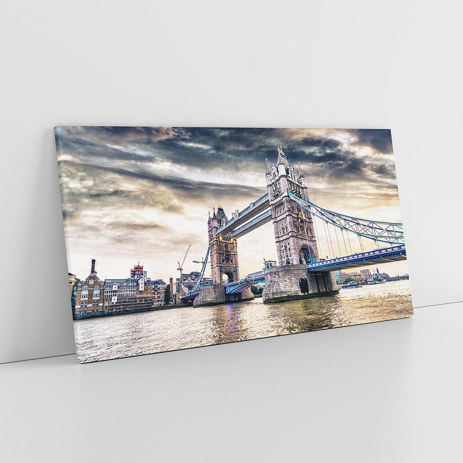 Obraz na płótnie 120x60 - Ikona Londynu - Londyn, most