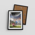 Plakat w ramie 30x40 - Ekscytacja Sportowego Świata - gol, mecz - rama czarna