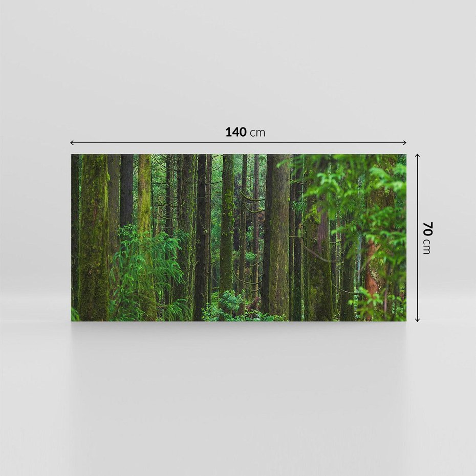 Obraz na płótnie 140x70 - Mistyka leśnej głuszy - las, drzewa