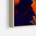 Obraz w ramie 70x100 - Abstrakcyjne wizje czasu - żywe radosne kolory, plamy kolory - rama drewno