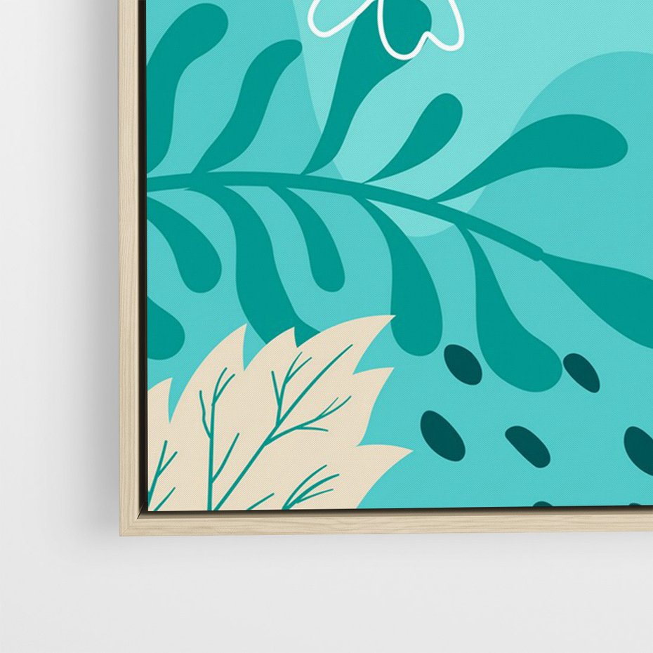 Obraz w ramie 70x100 - Kwiatowe Wibracje - pastelowa kompozycja, kwiaty - rama drewno