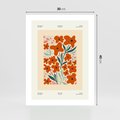 Plakat bez ramy 30x40 - Refleksje Kolorowych Tajemnic - kwiaty, kompozycja